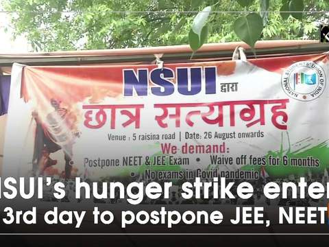 Nsui S Hunger Strike Enters Rd Day To Postpone Jee Neet Exams