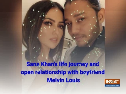 Sana Khan openly declares her relationship with Melvin Louis, shares a romantic message for him