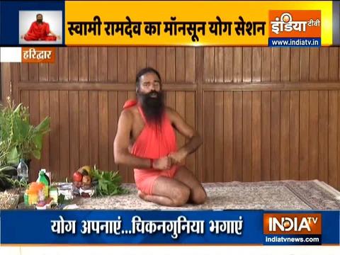 Swami Ramdev shares correct way to do Mandukasana