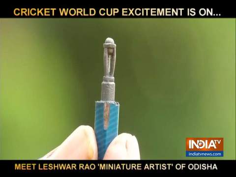 Meet the 'Miniature Man' from Odisha who made World Cup trophy from different objects