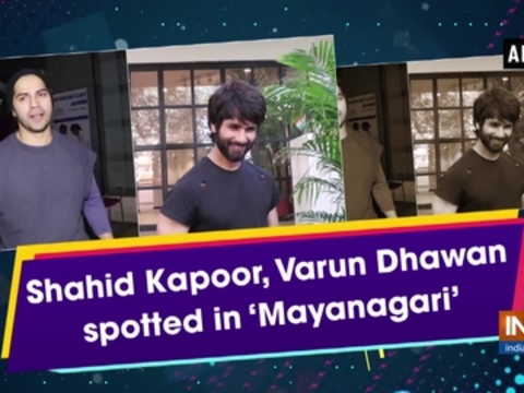 Shahid Kapoor, Varun Dhawan spotted in 'Mayanagari'