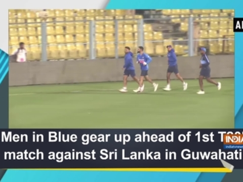 Men in Blue gear up ahead of 1st T20I match against Sri Lanka in Guwahati