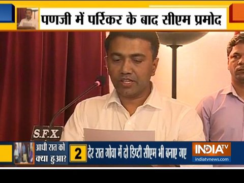 BJP's Pramod Sawant takes oath as Goa Chief Minister