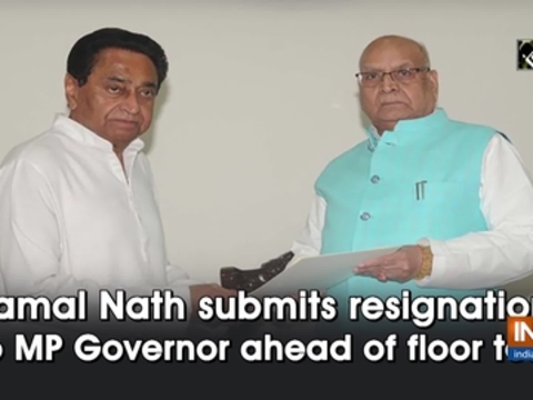 Kamal Nath submits resignation to MP Governor ahead of floor test