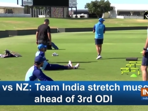 Ind vs NZ: Team India stretch muscles ahead of 3rd ODI