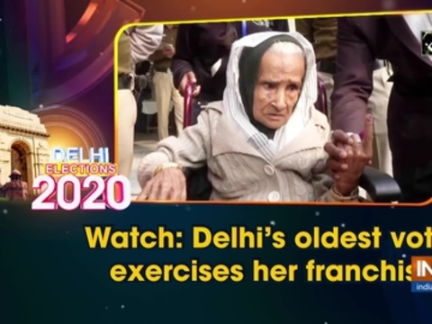 Watch: Delhi's oldest voter exercises her franchise