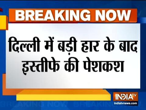 Delhi BJP chief Manoj Tiwari offers to resign post poll defeat