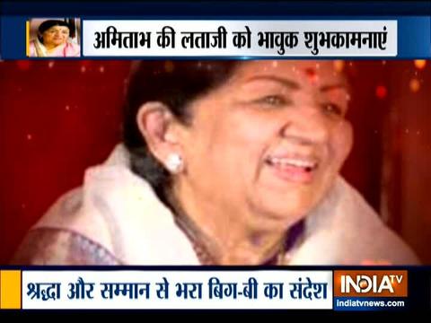 Amitabh Bachchan showers birthday wishes on Lata Mangeshkar