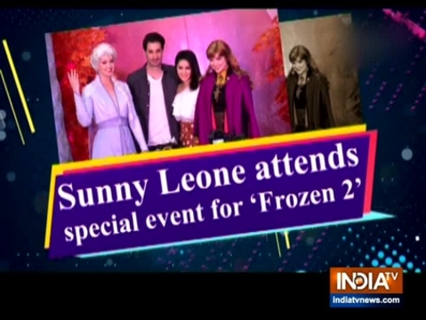 Sunny Leone attends special event for 'Frozen 2'