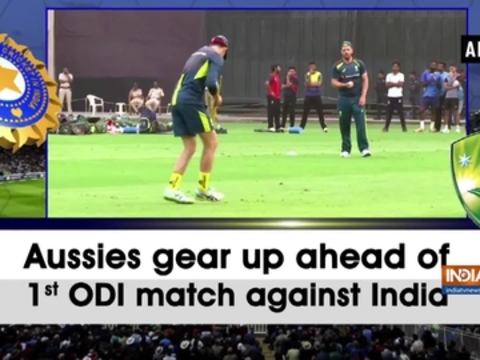 Aussies gear up ahead of 1st ODI match against India