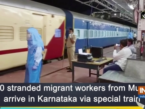 1230 stranded migrant workers from Mumbai arrive in Karnataka via ...