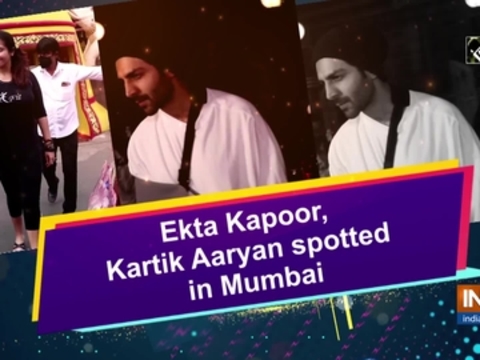 Ekta Kapoor, Kartik Aaryan spotted in Mumbai