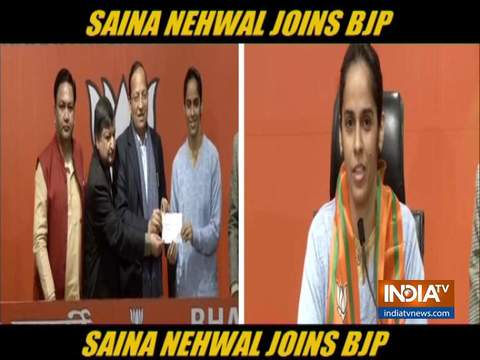 Badminton player Saina Nehwal joins BJP