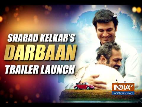 Sharad Kelkar, Sharib Hashmi, Flora Saini and other actors attend the trailer launch event of upcoming film Darbaan