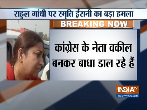 Why Congress is creating hurdles in SC over Ram Temple: Smriti Irani