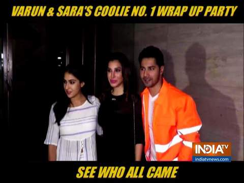 Inside Sara Ali Khan and Varun Dhawan's Coolie No 1 wrap-up party