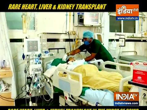 Rare heart, liver and kidney transplant carried out in Gujarat amid Covid-19