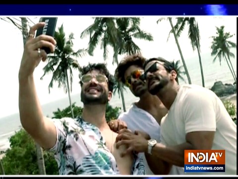 Rohit Reddy, Pearl Puri and Aly Goni in Goa