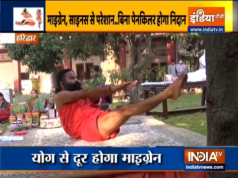 Yogasanas, including sheershasana will eliminate migraine from the root, know how to do with Swami Ramdev