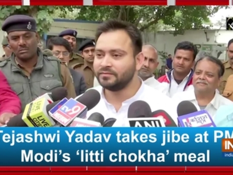 Tejashwi Yadav takes jibe at PM Modi's 'litti chokha' meal