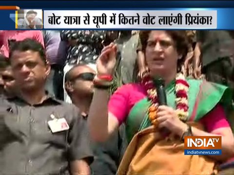 Chowkidar is for the rich, not farmers: Priyanka Gandhi at Damdama ghat