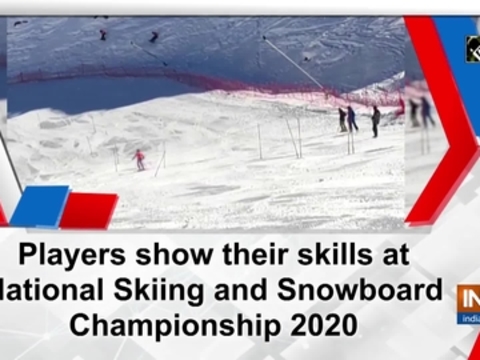 Players show their skills at National Skiing and Snowboard Championship 2020