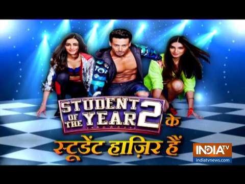 Student of the Year 2 starcast Tara Sutaria, Tiger Shroff and Ananya Panday promote their movie'