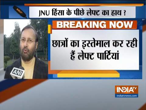 Left organisation pre-planned violence, disabled CCTV & destroyed server in JNU: Javadekar