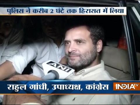 Rahul Gandhi detained as army veteran's suicide triggers row