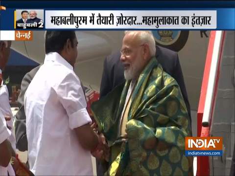 Tamil Nadu: PM Modi arrives in Chennai