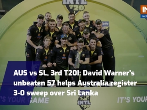 Australia vs Sri Lanka, 3rd T20I: David Warner's unbeaten 57 helps Australia register 3-0 sweep over Sri Lanka