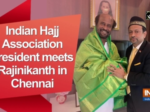 Indian Hajj Association president meets Rajinikanth in Chennai