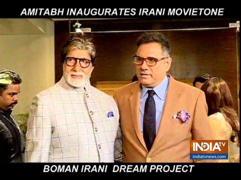 Amitabh Bachchan attends Boman Irani’s production house launch