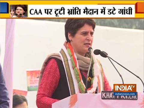 Modi government is threatening people through CAA and NRC: Priyanka Gandhi