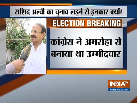 Congress leader Rashid Alvi steps down from contesting LS elections from Amroha seat