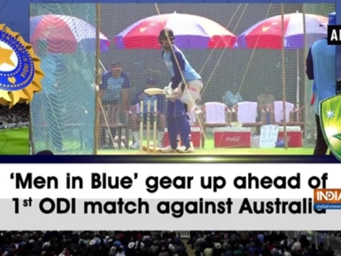 'Men in Blue' gear up ahead of 1st ODI match against Australia