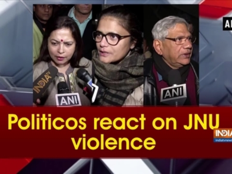 Politicos react on JNU violence