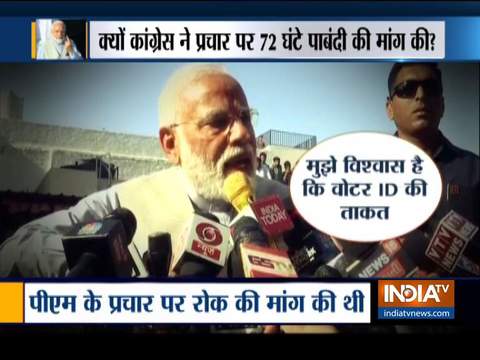 EC gives clean chit to PM modi over address to media in Ahmedabad