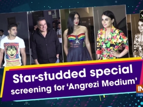 Star-studded special screening for Angrezi 'Medium'