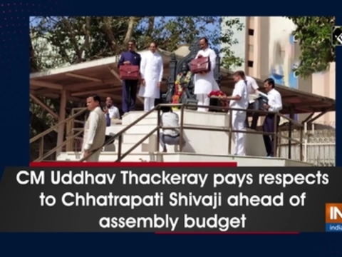 CM Uddhav Thackeray pays respects to Chhatrapati Shivaji ahead of assembly budget