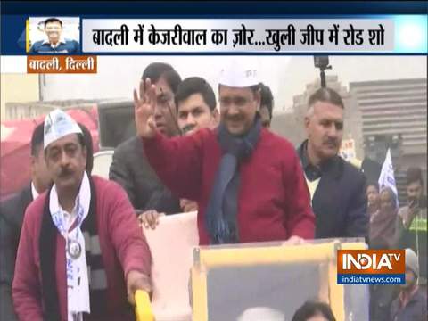 Delhi Assembly Polls 2020: Arvind Kejriwal holds rally in Badli