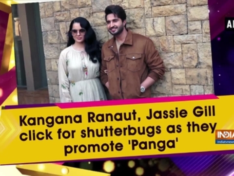 Kangana Ranaut, Jassie Gill click for shutterbugs as they promote 'Panga'