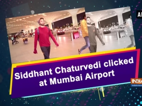 Siddhant Chaturvedi clicked at Mumbai Airport