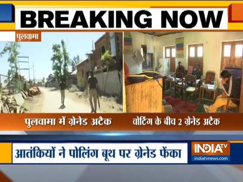 Lok Sabha Election 2019: Another grenade attack on polling booth in Pulwama