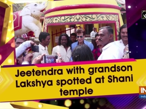 Jeetendra with grandson Lakshya spotted at Shani temple