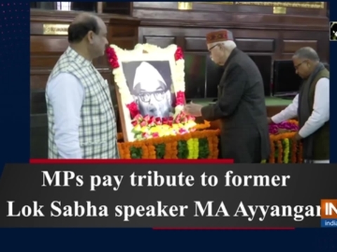 MPs pay tribute to former Lok Sabha speaker MA Ayyangar