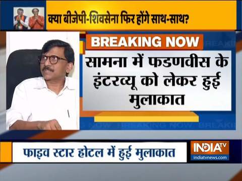 Sanjay Raut’s secret meeting with Devendra Fadnavis raises eyebrows, Shiv Sena clarifies