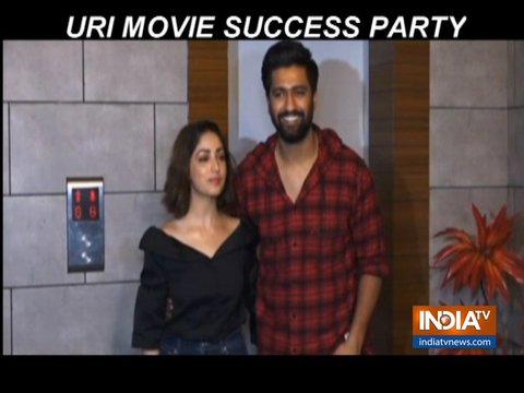 Vicky Kaushal and Yami Gautam celebrate success of their film Uri: The Surgical Strike