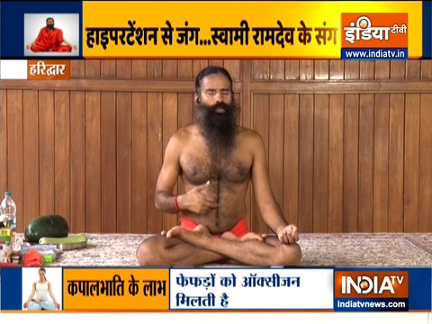 Swami Ramdev shares pranayamas to regulate high blood pressure