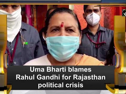 Uma Bharti blames Rahul Gandhi for Rajasthan political crisis